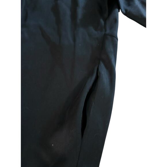 COS Women's Black Button Front Boxy Oversized Shirt Dress Size XS - Picture 3 of 9